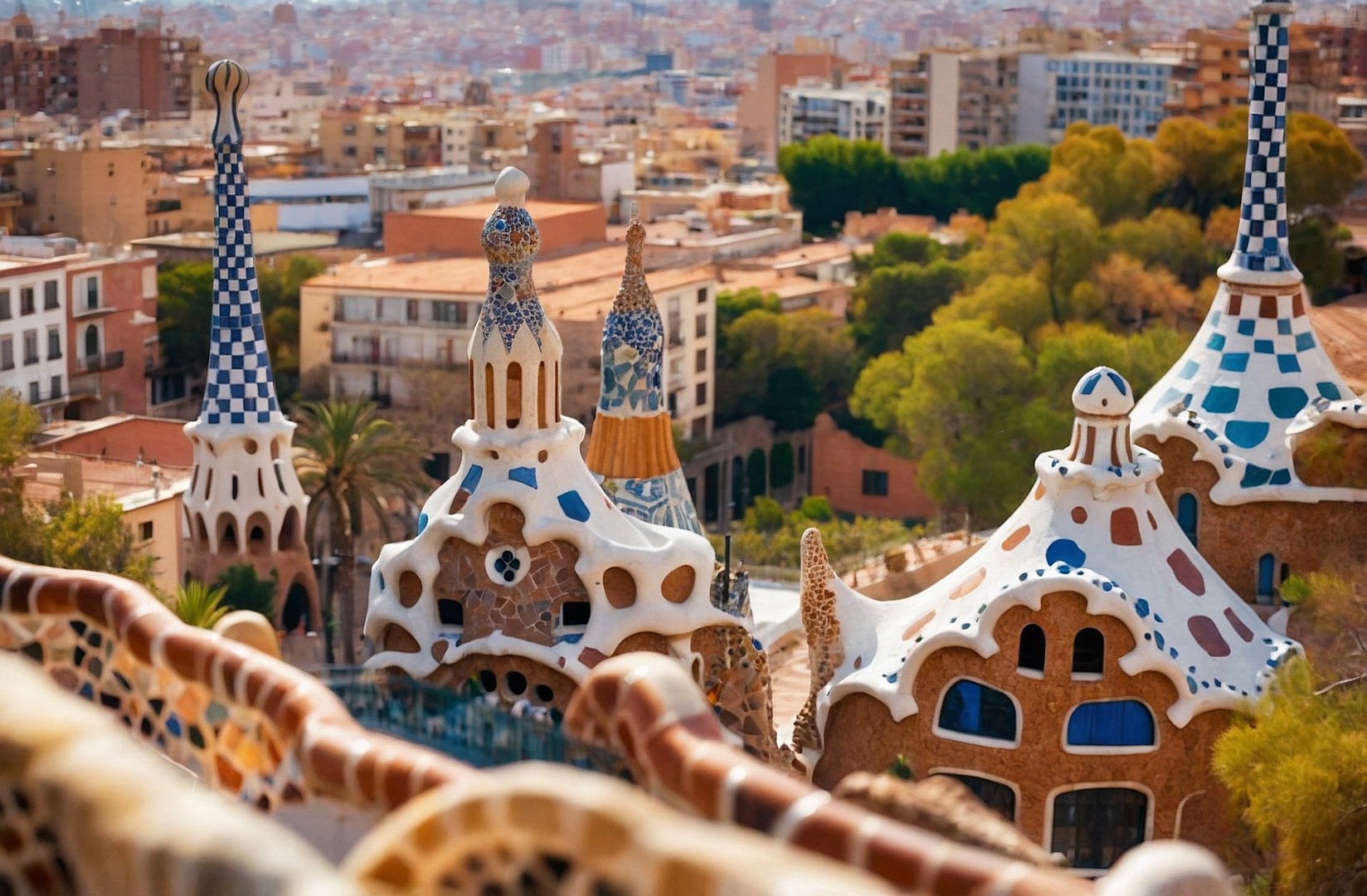 Perspectiva única de Barcelona.